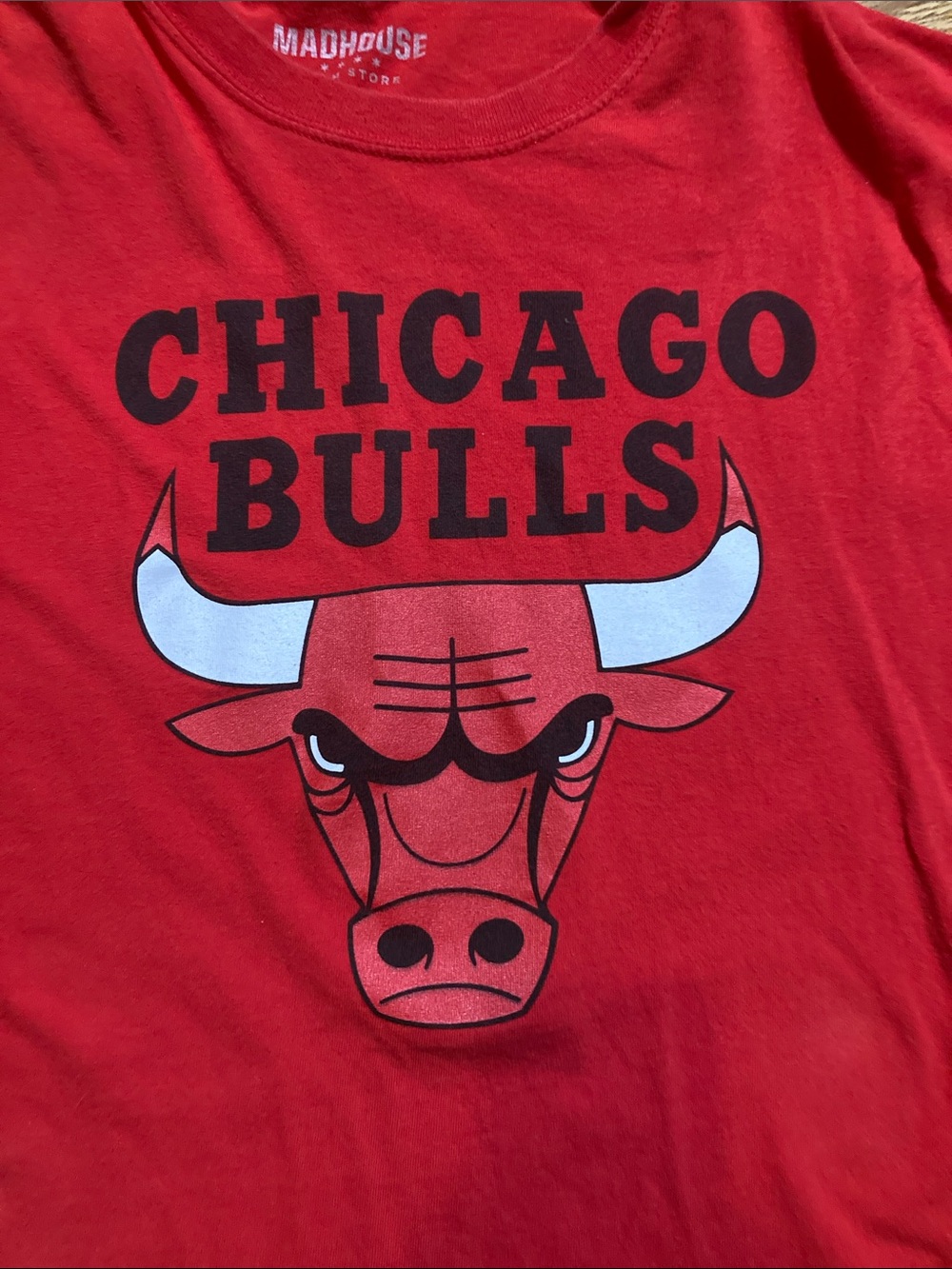 Chicago Bulls Red Short Sleeve Tee